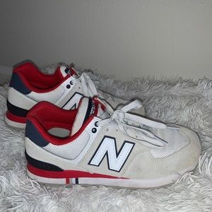New Balance 574 Navy & Red